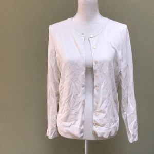 White cardigan